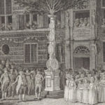 Feestelijke inwijding van de vrijheidsboom opgericht voor het stadhuis te Alkmaar