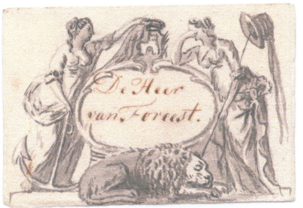 Visitekaartje voor Cornelis van Foreest (1788)