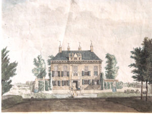 De achterzijde van het huis Nijenburg, 1811