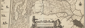 Kaart van Bergen uit Blaeu's Atlas Major. ca. 1660. Collectie Regionaal Archief Alkmaar