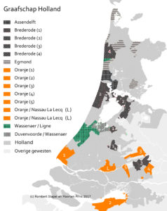 Conglomeraten van heerlijkheden in het gewest Holland in de zestiende en zeventiende eeuw